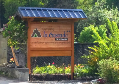 ENTREE CAMPING LA CASCADE VENOSC