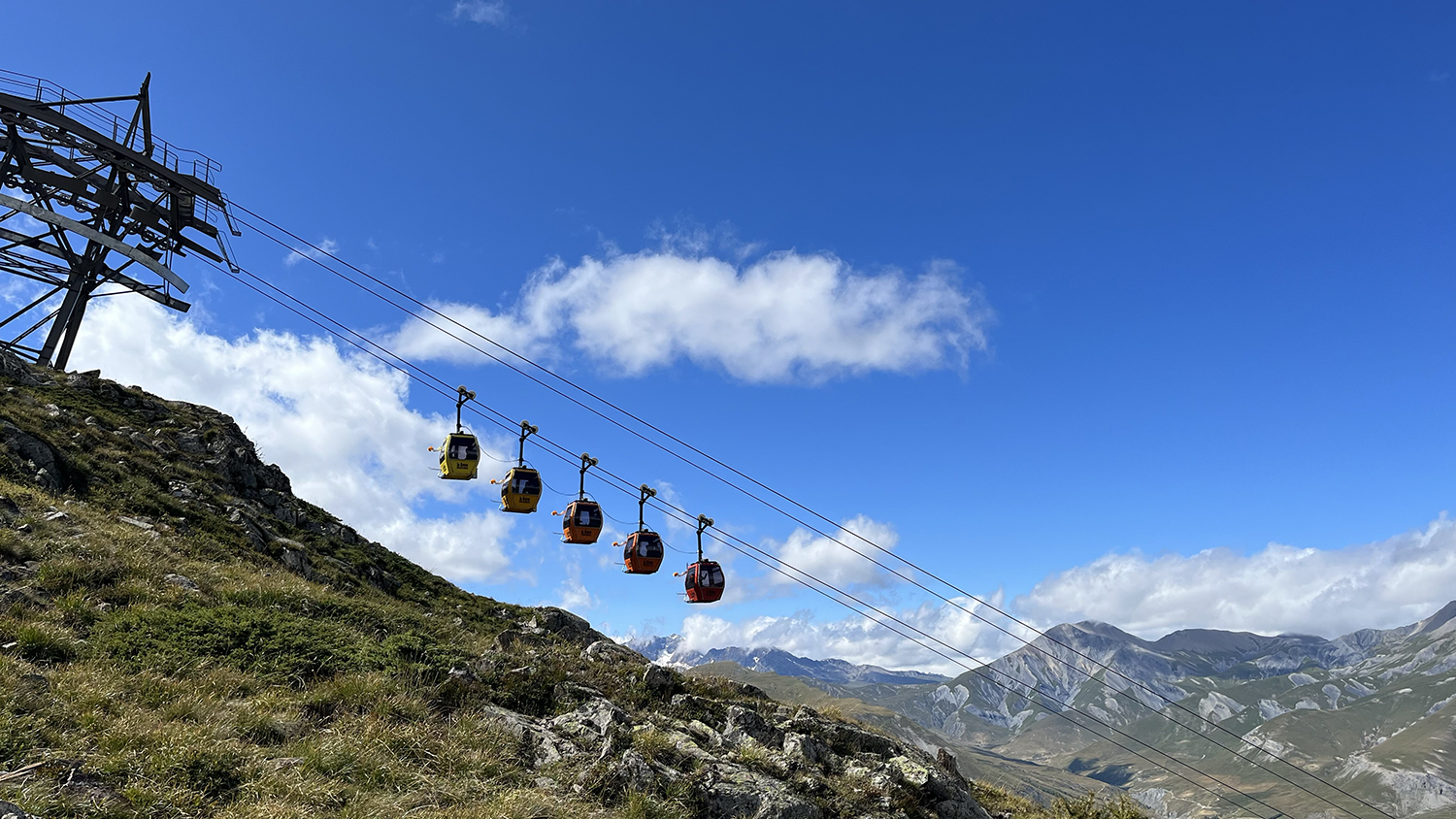 téléphérique de La Grave. Vue panoramique.