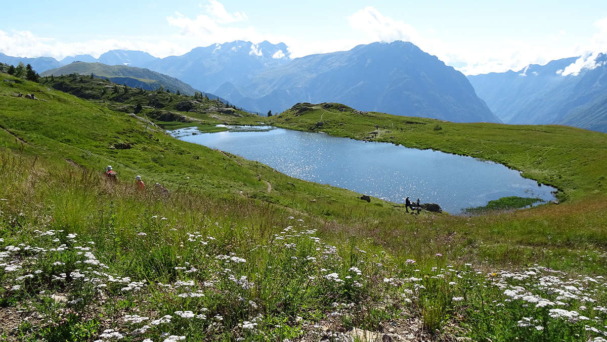 randonnée sur les lacs de l'Alpe d'Huez