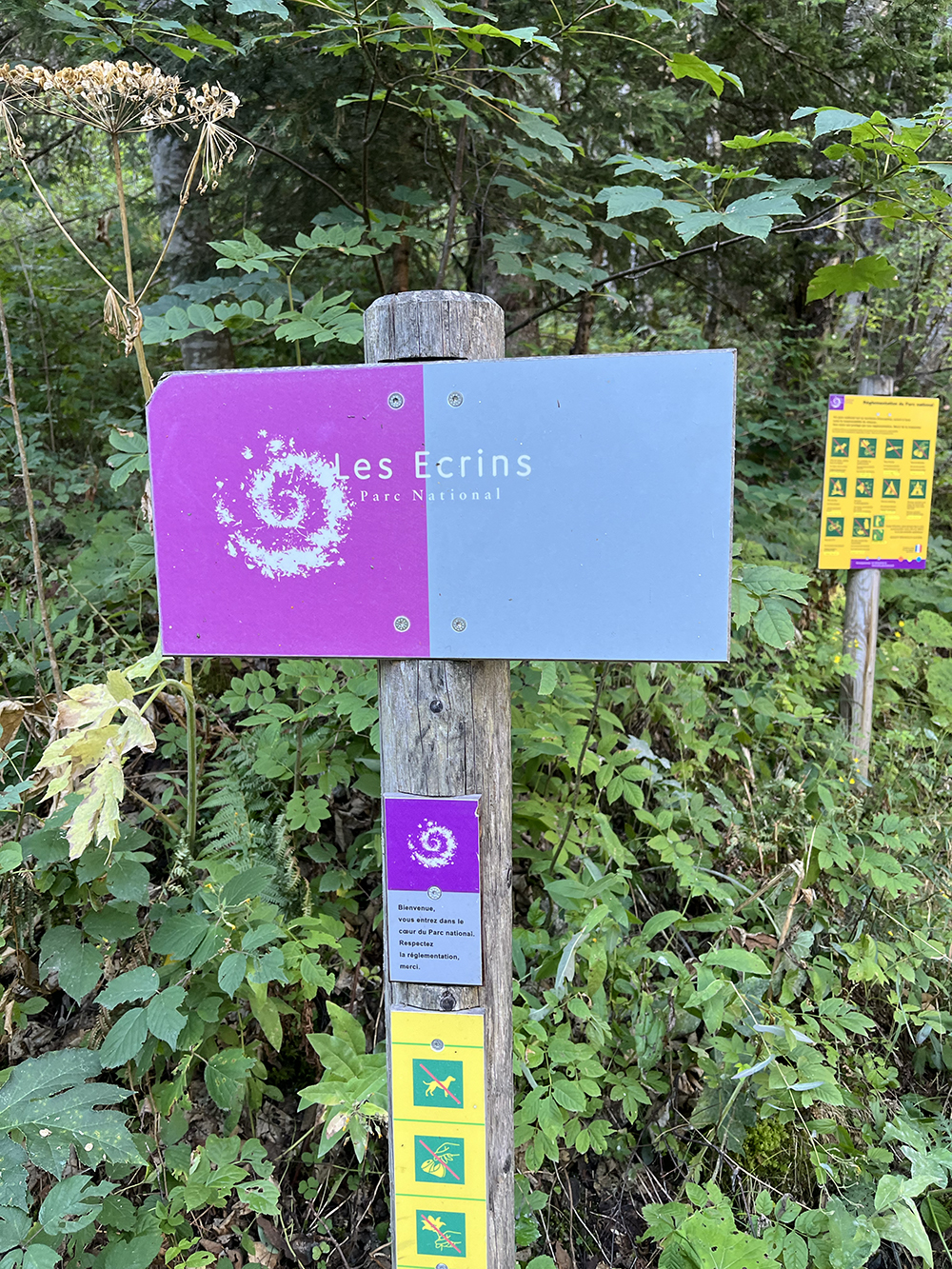 Le règles à suivre quand vous entrez dans le Parc National des Ecrins